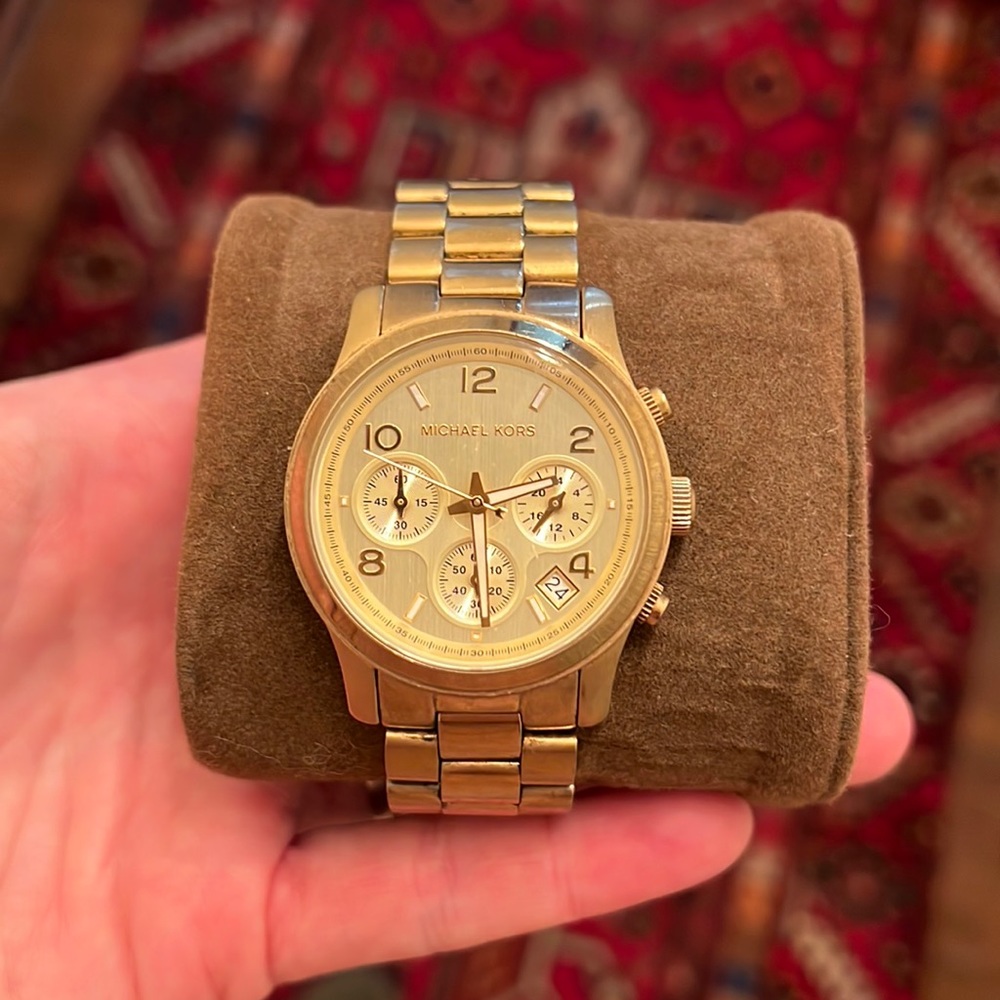 Michael Kors Runway Watch Gold-Tone